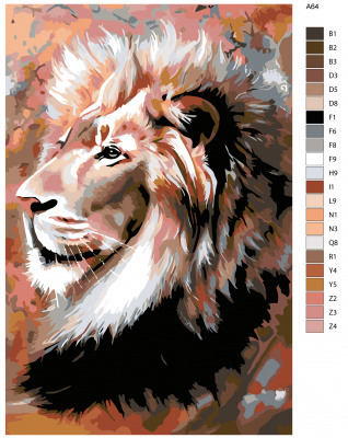 Картина по номерам, 100 x 150, A64