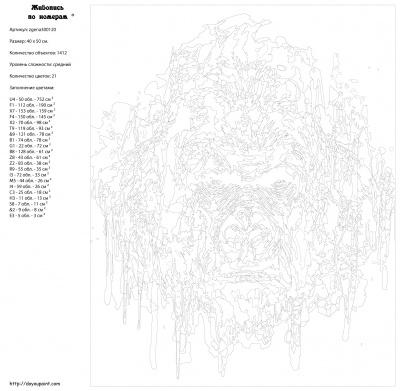 Картина по номерам, 40 x 50, zgena300120