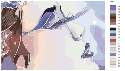 Картина по номерам, 48 x 72, PA87