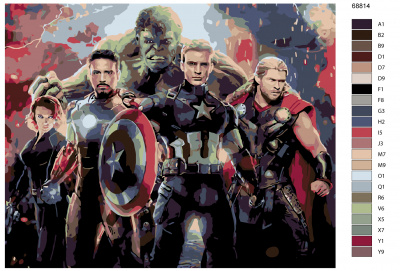 Картина по номерам, 72 x 90, KTMK-68814