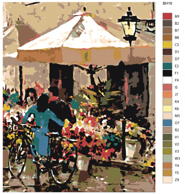 Картина по номерам, 48 x 60, BH16