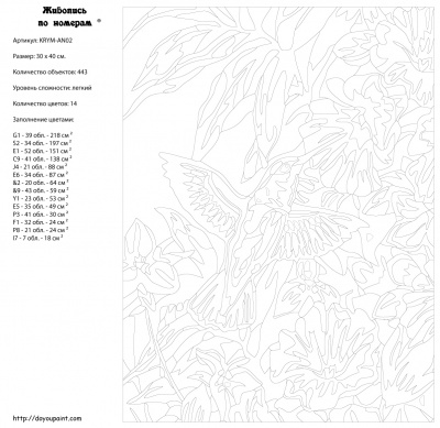 Картина по номерам, 30 x 40, KRYM-AN02