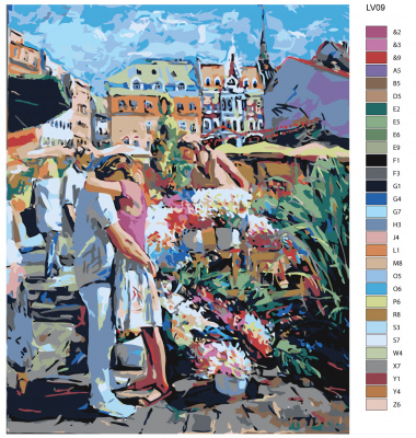 Картина по номерам, 80 x 100, LV09