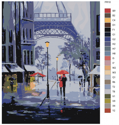 Картина по номерам, 72 x 90, FR10