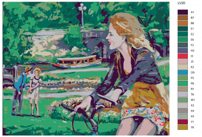 Картина по номерам, 72 x 90, LV20