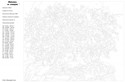Картина по номерам, 40 x 50, Z-AB25