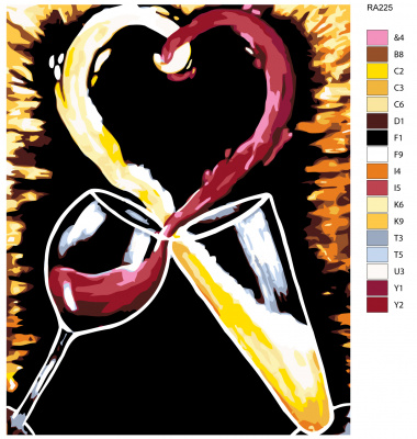 Картина по номерам, 48 x 60, RA225