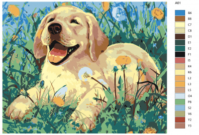 Картина по номерам, 100 x 125, A61