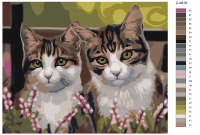 Картина по номерам, 40 x 50, Z-AB16