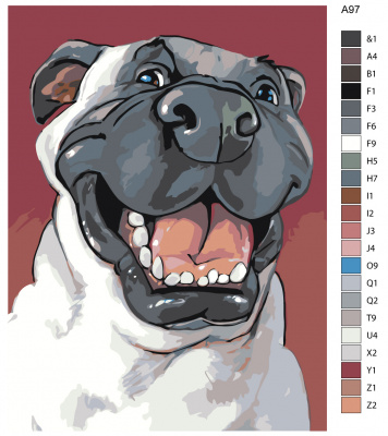 Картина по номерам, 45 x 60, A97