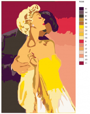 Картина по номерам, 72 x 108, RO08