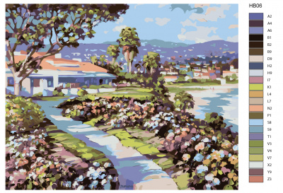 Картина по номерам, 72 x 90, HB06