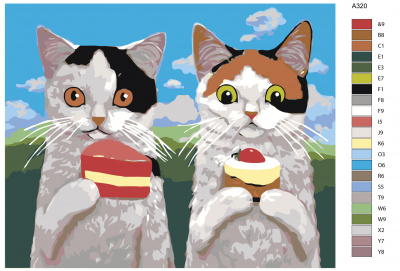 Картина по номерам, 80 x 100, A320