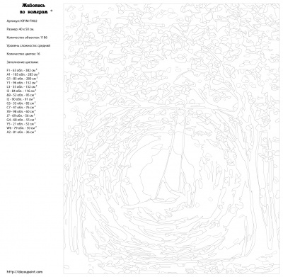 Картина по номерам, 40 x 50, KRYM-FN02