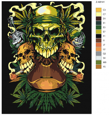 Картина по номерам, 48 x 60, Z-AB141