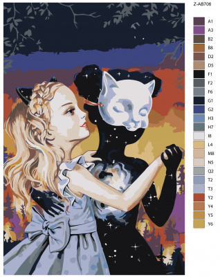 Картина по номерам, 40 x 60, Z-AB706