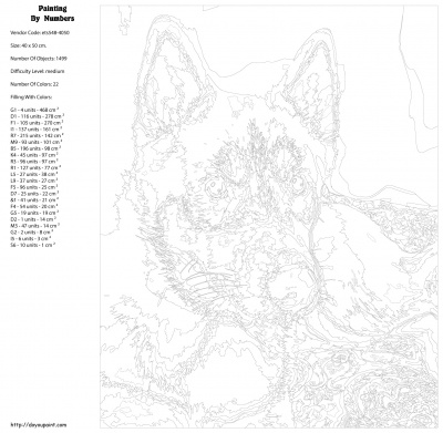 Картина по номерам, 40 x 50, ets548-40501