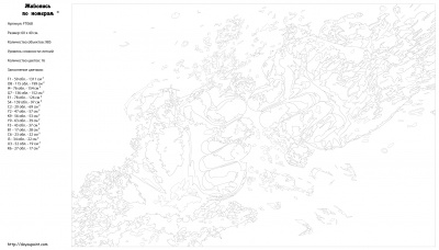 Картина по номерам, 40 x 60, FT06