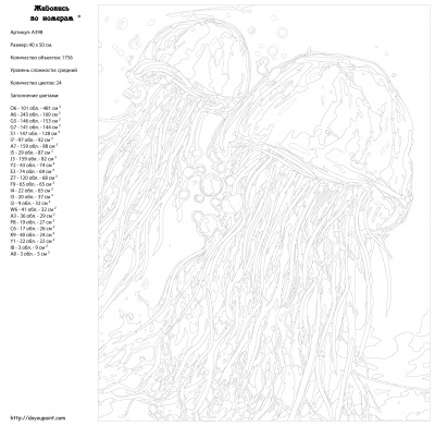 Картина по номерам, 40 x 50, A398