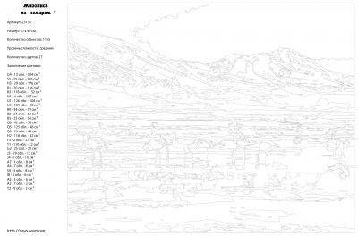 Картина по номерам, 40 x 50, Z3135