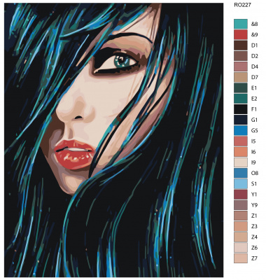 Картина по номерам, 80 x 100, RO227