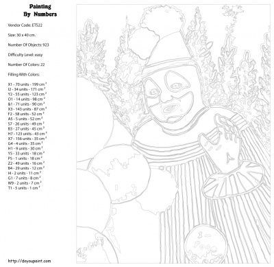 Картина по номерам, 30 x 40, ETS22
