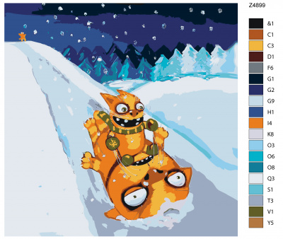 Картина по номерам, 80 x 80, Z4899