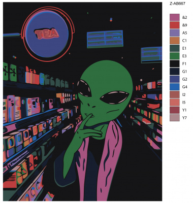Картина по номерам, 72 x 90, Z-AB667