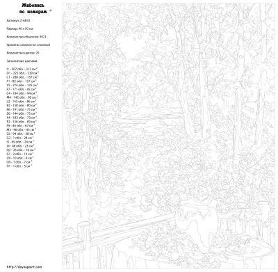 Картина по номерам, 40 x 50, Z-AB32