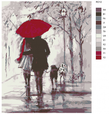 Картина по номерам, 100 x 125, RO12