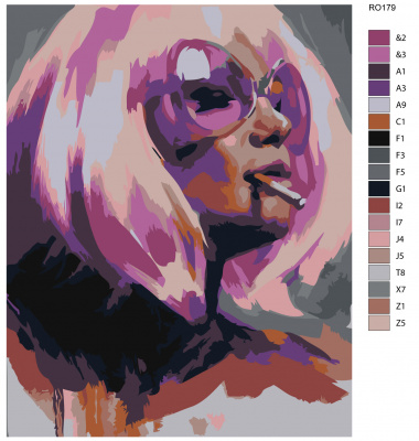 Картина по номерам, 80 x 100, RO179