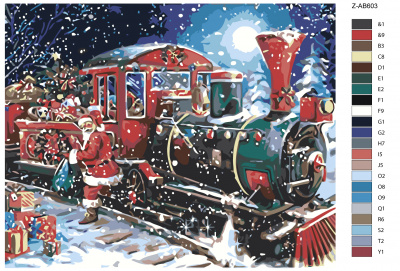 Картина по номерам, 40 x 50, Z-AB603