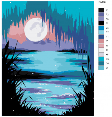 Картина по номерам, 40 x 50, RA183