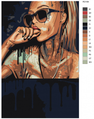 Картина по номерам, 60 x 90, RO184