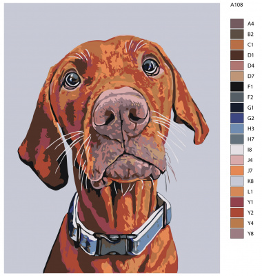 Картина по номерам, 80 x 100, A108