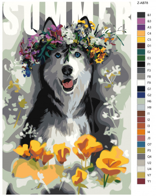 Картина по номерам, 40 x 60, Z-AB78