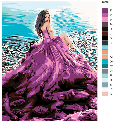 Картина по номерам, 72 x 90, KTMK-26799