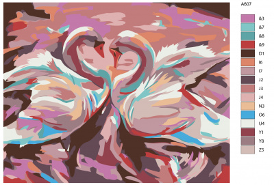 Картина по номерам, 72 x 90, A607