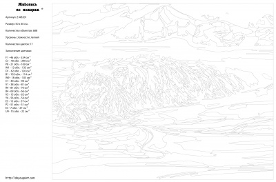 Картина по номерам, 40 x 50, Z-AB201