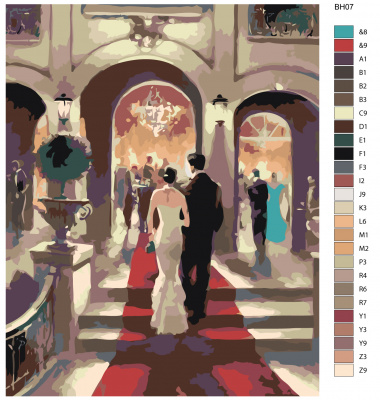 Картина по номерам, 100 x 125, BH07