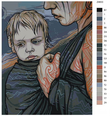 Картина по номерам, 72 x 90, Z-Z4833