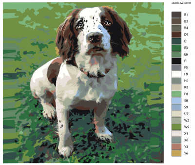 Картина по номерам, 72 x 72, ets480-2v2-30401