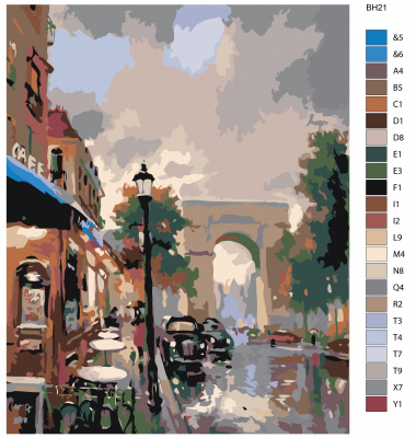 Картина по номерам, 48 x 60, BH21