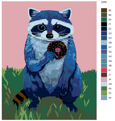 Картина по номерам, 72 x 90, A355