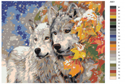 Картина по номерам, 48 x 60, A60