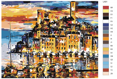Картина по номерам, 48 x 60, LA01