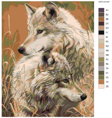 Картина по номерам, 80 x 100, ARTH-AH187