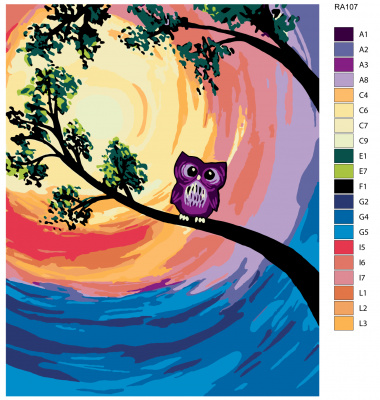 Картина по номерам, 72 x 90, RA107