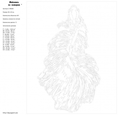 Картина по номерам, 40 x 50, Z-AB282