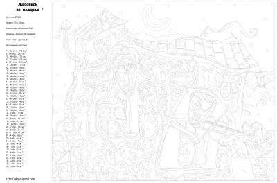Картина по номерам, 40 x 50, Z3855